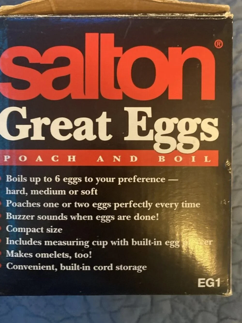 Salton egg cooker